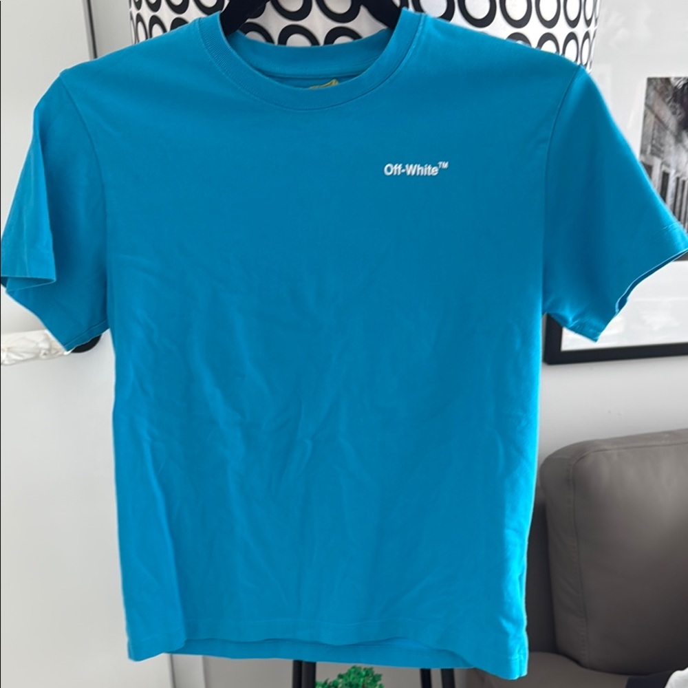 Off-White Blue Short Sleeve Tee